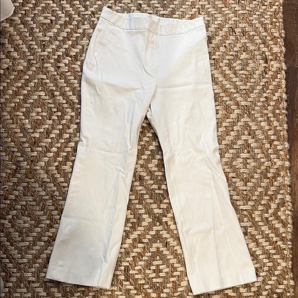 SPANX elastic waist White Ankle Pants